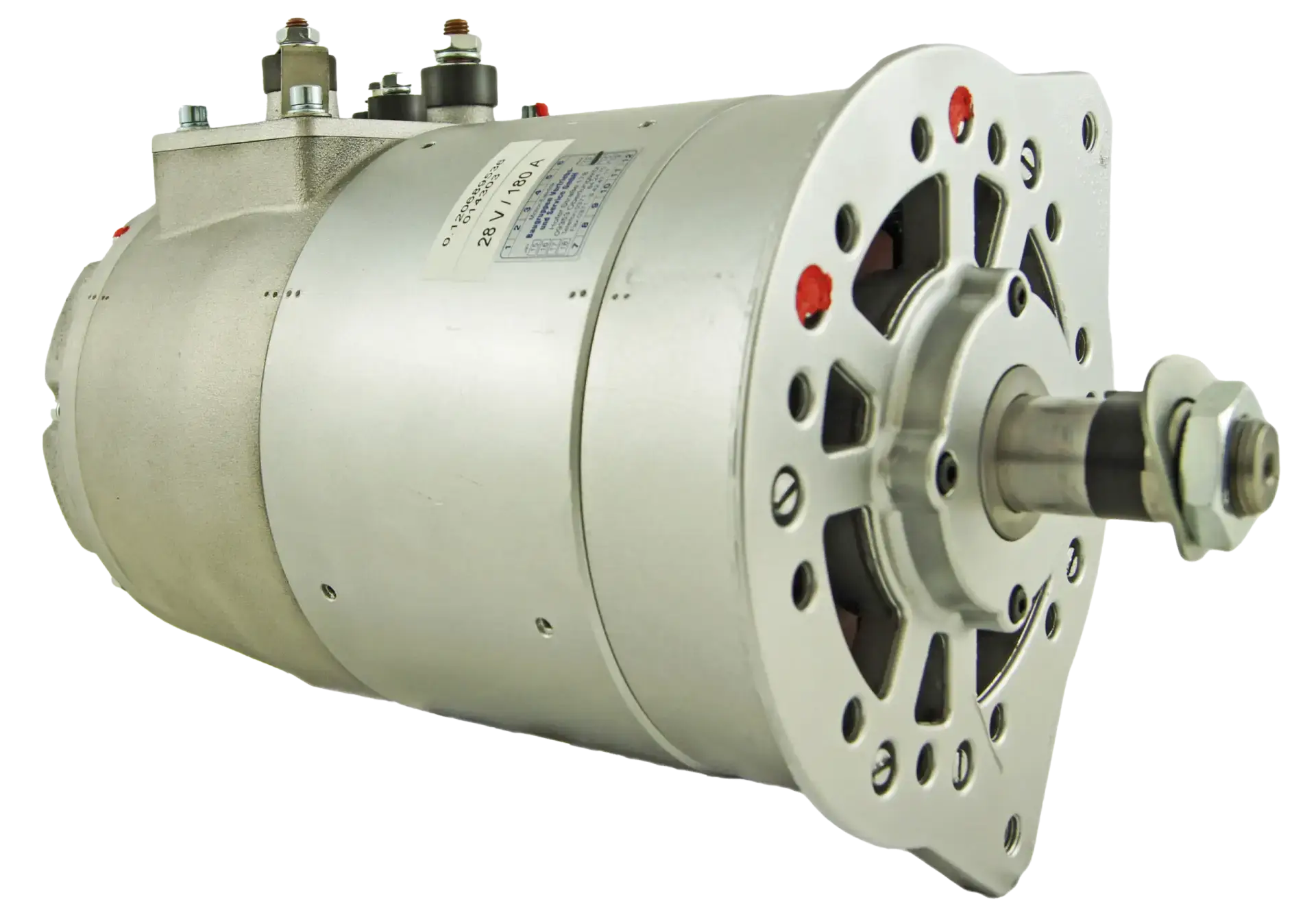 Lichtmaschine 28V 180A Vergleichsnummer: 0120689536 / A0091542502, 8126101 -6082 / -6080 / -6067, 51261017204 MEB-Nr.: 115-00053