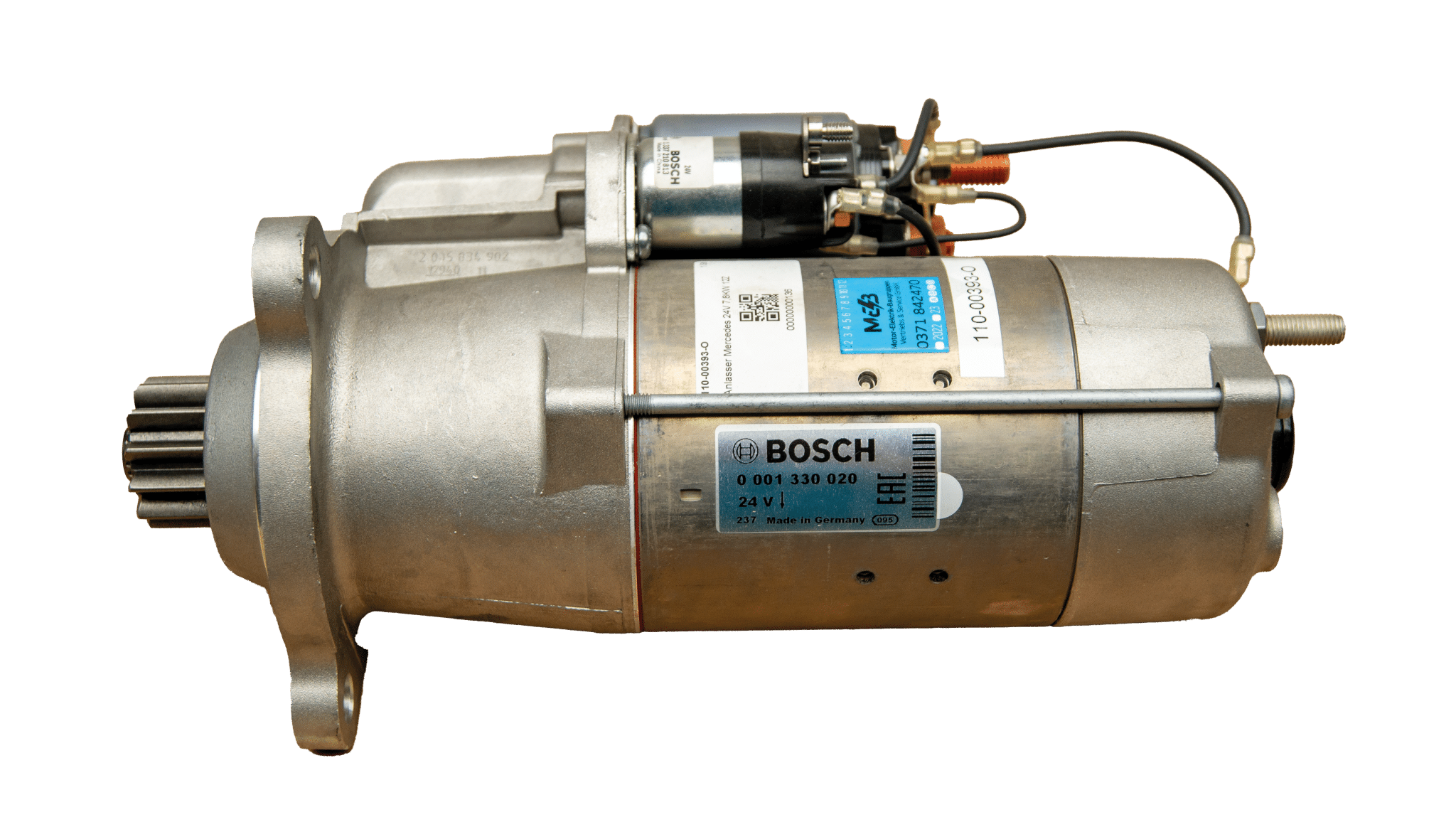 Detailansicht eines technischen Elements zur Regeneration von Zugteilen durch MEB