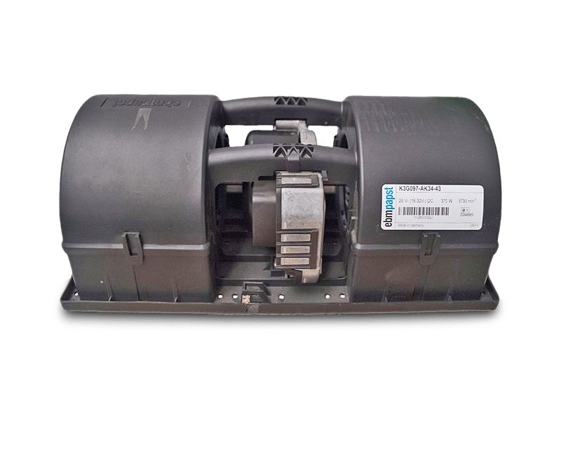 Gebläse Doppelradialgebläse ebmpapst 26V-(16-32V-) DC 325W, Meb-Nr.: 140-00043-0, 149,00 €, Vergleichsnummer: 83779306510, K3G097-AK34-43, H11-002-206-1, A0038303608